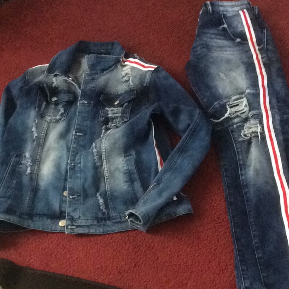 Men’s jean jacket and pants